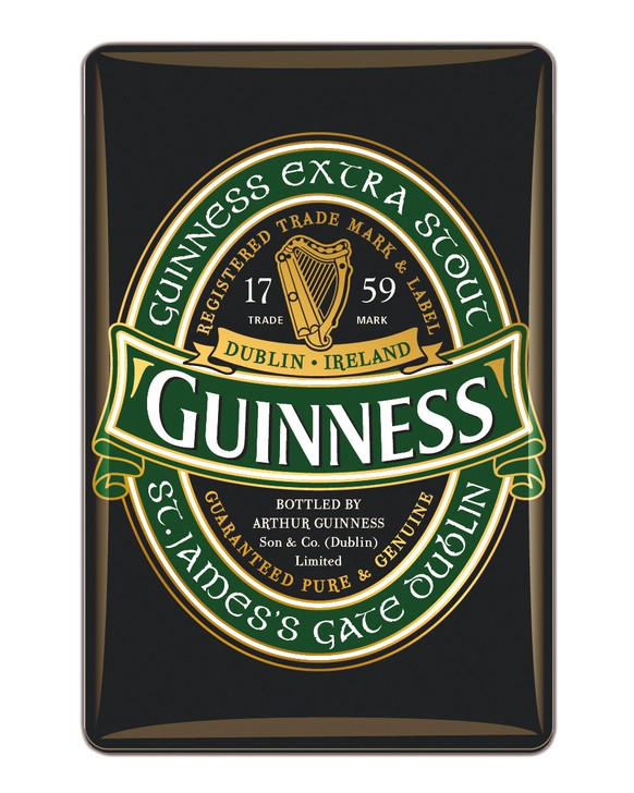 Guinness Metal Sign - Ireland Label