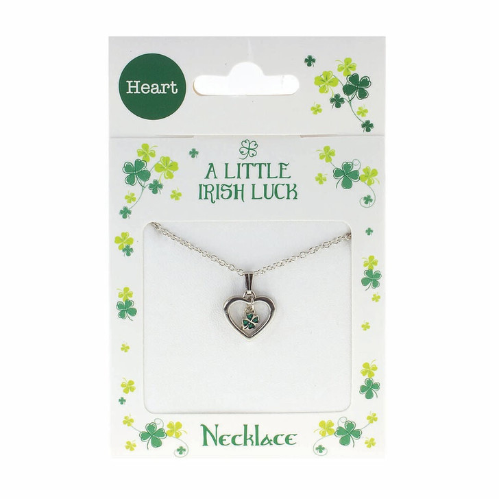 Clover Necklace - Clover In Heart