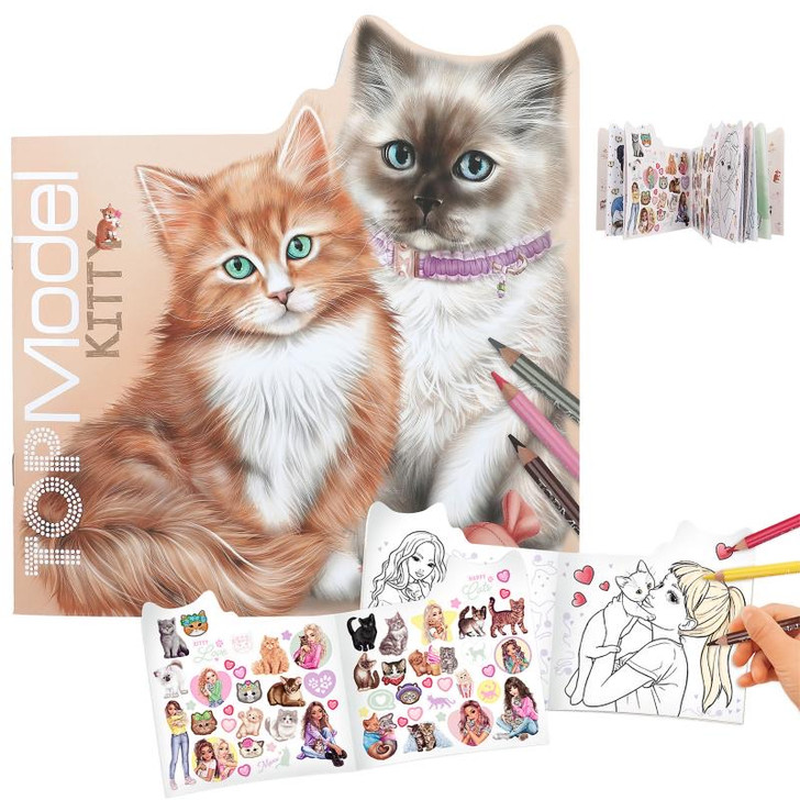 TOPModel Kitty Colouring Book Figural  KITTY and DOGGY