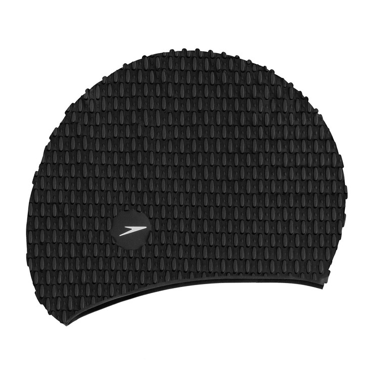 Speedo Bubble Cap (Black, Adult)