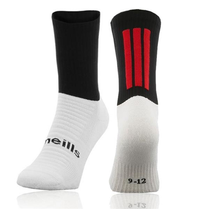 O'Neills Koolite Max Midi Socks Black / Red - (Kenmare Shamrocks GAA) / 11-2 (Boys)