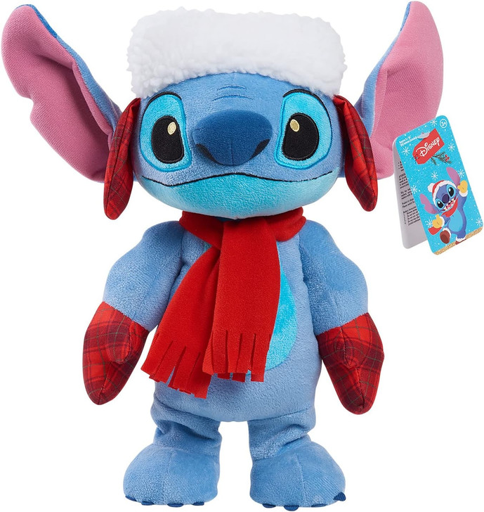 Disney Stitch Holiday Feature Plush Singing & Dancing!