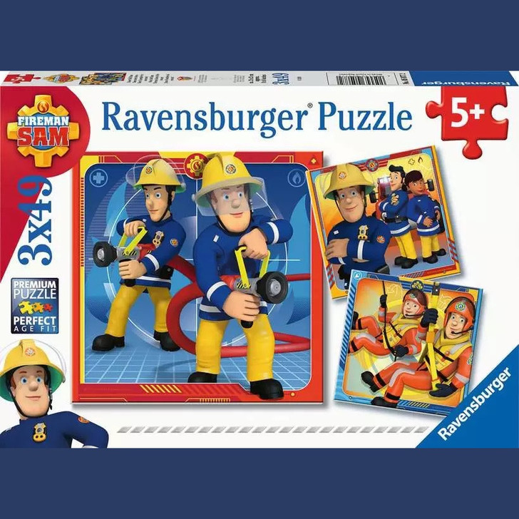 Ravensburger Fireman Sam to the rescue!3x49p Jigsaw Puzzle