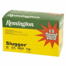 Remington 12 Gauge Ammunition Slugger SP12RS15 2-3/4 Slug 1oz 1560fps ...