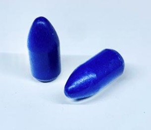 The Blue Bullets (.356 Dia) 9mm Reloading Bullets BB356160RN 160 Grain Polymer Coated Round Nose