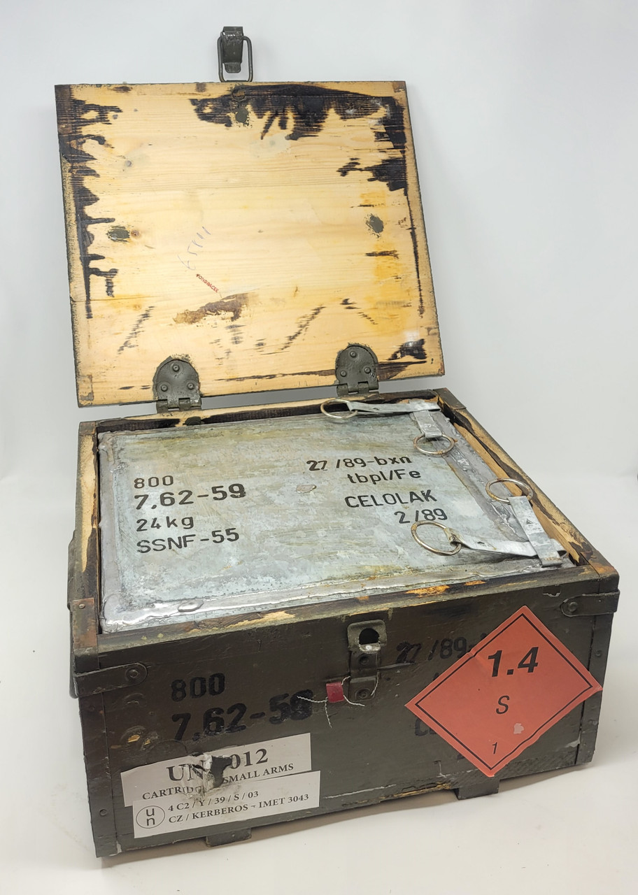 Czech 7.62x54R Surplus Ammunition C54RLPS Steel Case 148 Grain