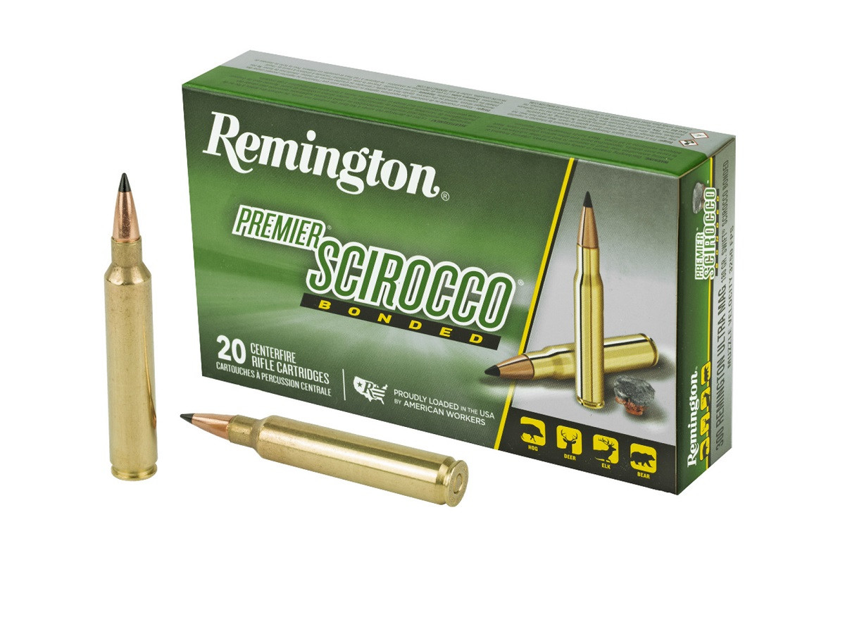 Remington 300 Rem Ultra Mag (RUM) Ammunition Premier Scirocco Bonded ...