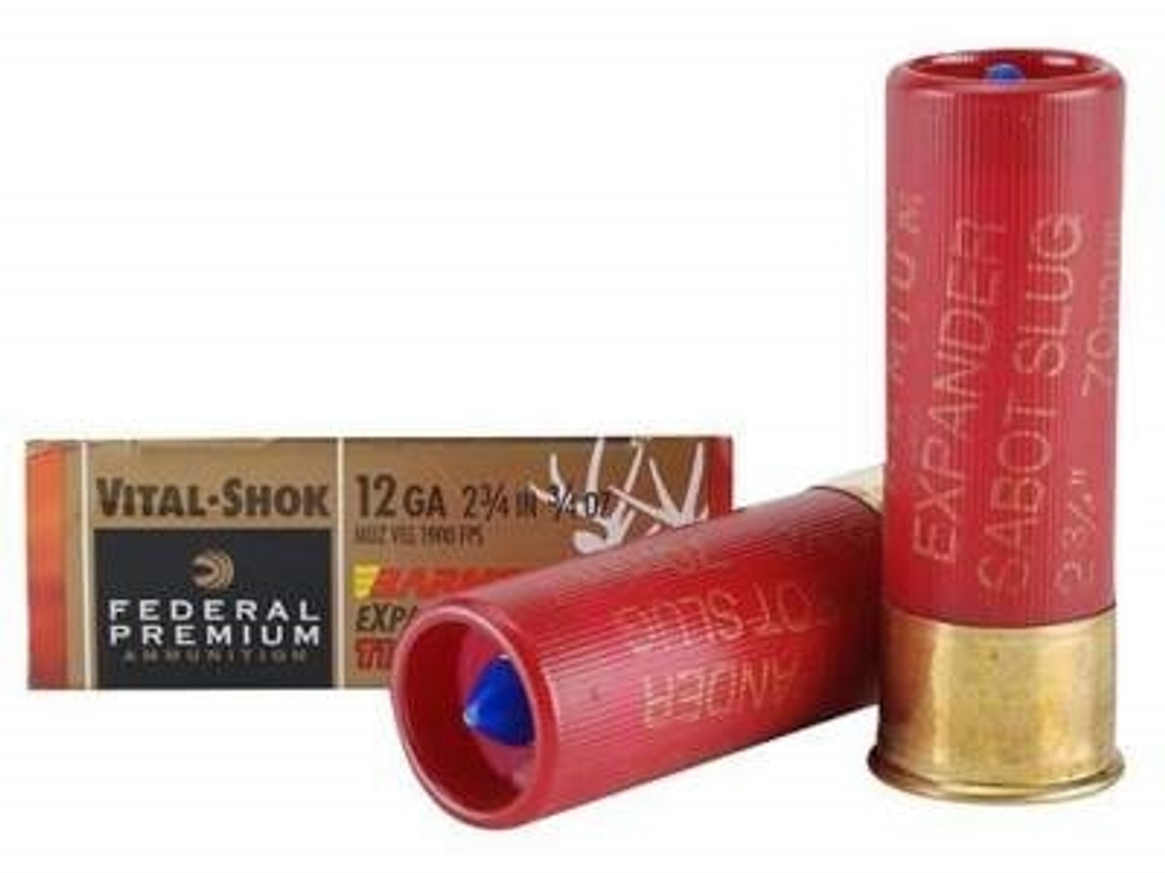 Federal 12 Gauge Ammunition Vital Shok P152xt1 2 3 4 3 4oz Barnes