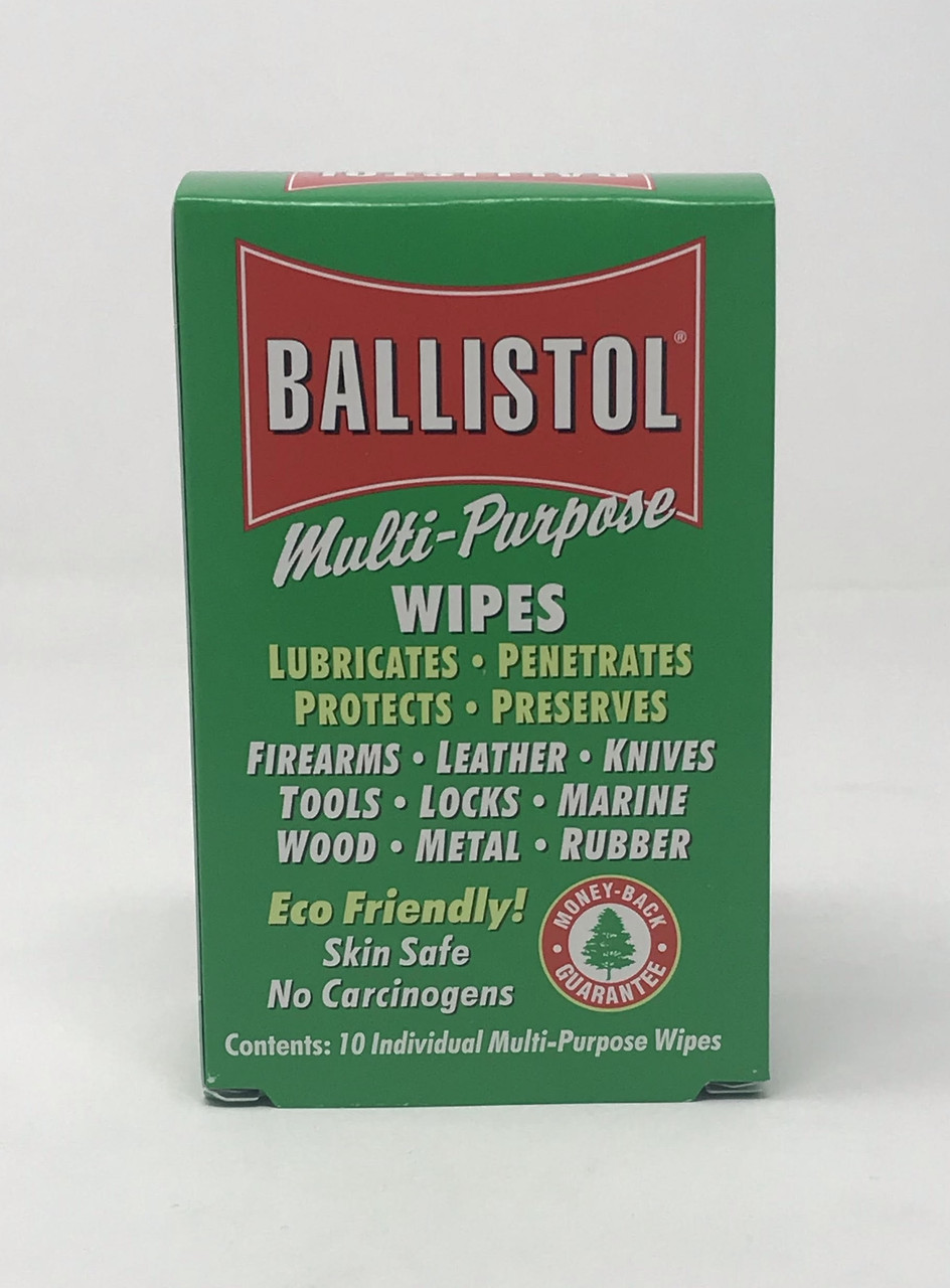 Ballistol MultiPurpose Oil Box of Wipes Gun Oil and Cleaner 10 Count