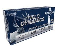 Fiocchi 7mm Rem Mag Ammunition FI7RMA 139 Grain Pointed Soft Point 20 Rounds
