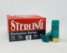 Sterling 12 Gauge Ammunition STLRG1234G2 2-3/4" 1-3/16oz #2 Shot CASE 250 Rounds