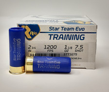 Rio Star Team Evo Training 12 Gauge Ammunition STT3275CASE 2-3/4" 1-1/8oz 1200fps #7.5 Shot CASE 250 Rounds