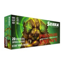 Sierra Prairie Enemy Varmint and Predator 223 Rem Ammunition SRAA145509 55 Grain BlitzKing Polymer Tip 20 Rounds