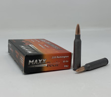 MaxxTech Essential Steel 223 Remington Ammunition MTES223REM 55 Grain Full Metal Jacket 20 Rounds