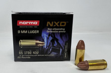 Norma 9mm Ammunition NORMA611140020 65 Grain Non-Expanding Defense 20 Rounds