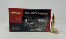 Norma Golden Target .308 Win Ammunition NORMA10177432 168gr 20 Rounds