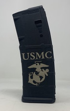 Magpul GEN 2 AR-15 5.56x39mm/.223 Rem Magazine with USMC symbol Double-Sided Engraving 30 Rounder