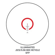 Bushnell AR Optics Illuminated Rifle Scope AR718241 Coated 1-8X Magnification 24mm BDC Reticle Black