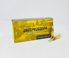Berger 6mm Creedmoor Ammunition BER20030 109 Grain Long Range Hybrid Target 20 Rounds