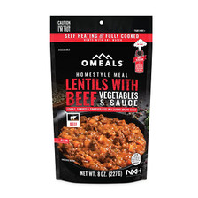 OMEALS Ready To Eat Meal OMEM5 Lentils with Vegetables and Beef Sauce 1 Meal