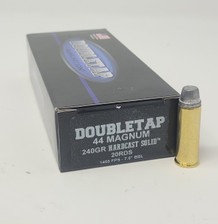 DoubleTap 44 Mag Ammunition DT44MAG240HCS20 240 Grain Hard Cast Solid Semi-Wadcutter 20 Rounds