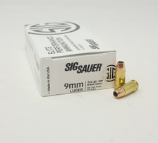 Sig Sauer Elite Performance 9mm Ammunition E9MMJHP12450 124 Grain Jacketed Hollow Point 50 Rounds