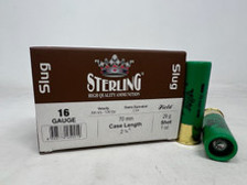 Sterling 16 Gauge Ammunition STRLG16GSLUG 2-3/4" Slug 1oz 1295fps 10 Rounds