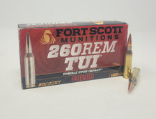 Fort Scott Munitions 260 Rem Ammunition FSM260123SCV2 123 Grain Solid Copper Spun 20 Rounds