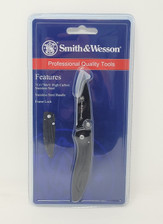 Smith & Wesson Folding Knife CKLPBCP Frame Lock 2.3" Drop Point Blade Black