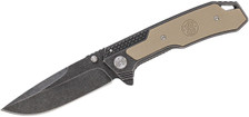Smith & Wesson Folding Knife SW609 Frame Lock 3.6" Drop Point Blade Stonewash/FDE