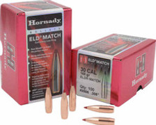 Hornady 30 Cal (.308 Dia) Reloading Bullets 168 Grain 30506 ELD Match 100 Pieces