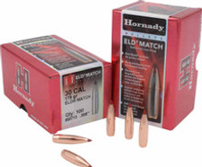 Hornady 30 Cal (.308 Dia) Reloading Bullets 178 Grain 30713 ELD Match Ballistic Tip 100 Pieces