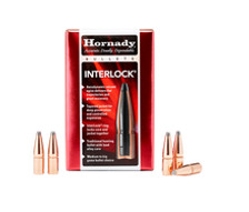 Hornady 6mm Cal (.243 Dia) Reloading Bullets H2453 100 Grain Interlok Boat Tail Soft Point 100 Pieces