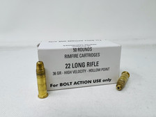 Armscor 22 LR Ammunition ARM50349 36 Grain  Hollow Point Bolt Action Only 50 Rounds