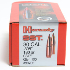 Hornady 30 Cal (.308 Dia) Reloading Bullets 180 Grain 30702 Super Shock Tip 100 Pieces
