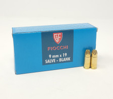 Fiocchi 9mm Blank Ammunition FI9MMBLANK BLANKS 50 Rounds