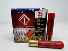 American Tactical .410 Bore Ammunition AT410G9CASE #9 Shot 2-1/2" 1/2oz 1280fps CASE 250 Rounds