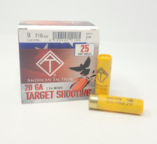 American Tactical 20 Gauge Ammunition Target Load ATIAC20T9CASE 2-3/4" #9 Shot 7/8oz CASE 250 Rounds