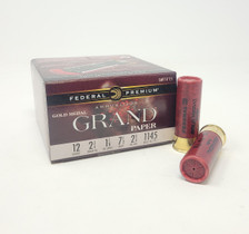Federal 12 Gauge Ammunition Premium Gold Medal Grand Paper GMT11775CASE 2-3/4" #7.5 Shot 1-1/8oz 1145fps CASE 250 Rounds