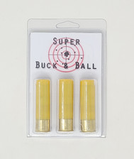 Paraklese Technologies 20 Gauge Ammunition Super Buck and Ball PT20BB3 2-3/4" With 9 #4 Buckshot Pellets and 58 Caliber Musket Ball 3 Rounds