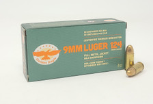 Golden Eagle 9mm Ammunition 1E092109 124 Grain Full Metal Jacket 50 Rounds