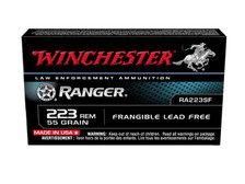 Winchester 223 Rem Ammunition Ranger RA223SF 55 Grain Lead Free Frangible 20 Rounds