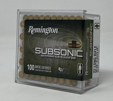 Remington 22 Long Rifle Ammunition S22HP1A Subsonic 40 Grain Copper Plated Hollow Point 100 Rounds