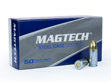 Magtech 9mm Ammunition Steel Case MT9AS 115 Grain Full Metal Jacket 50 Rounds