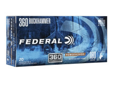 Federal 360 Buckhammer Ammunition Power-Shok F360BHAS 180 Grain Jacketed Soft Point 20 Rounds