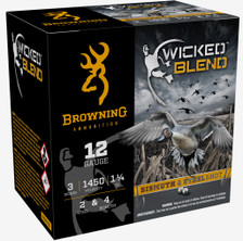 Browning 12 Gauge Ammunition Wicked Blend B193431232 3" #2 Steel & #4 Bismuth Shot 1-1/4oz 1450fps 25 Rounds