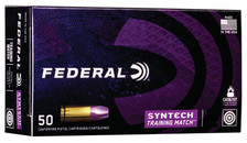 Federal 45 Auto Ammunition AE45SJ2 Training Match Syntech 230 Grain Total Synthetic Jacket 50 Rounds