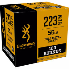 Browning 223 Rem Ammunition B192802234 55 Grain Full Metal Jacket 120 Rounds