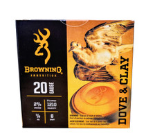 Browning 20 Gauge Ammunition Dove & Clay B193812028 2-3/4" #8 Shot 7/8oz 1210fps 25 Rounds