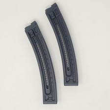 German Sport 22 LR Magazine Fits GSG-16 GERMGSG16TP22 22 Rounder Twin Pack Black